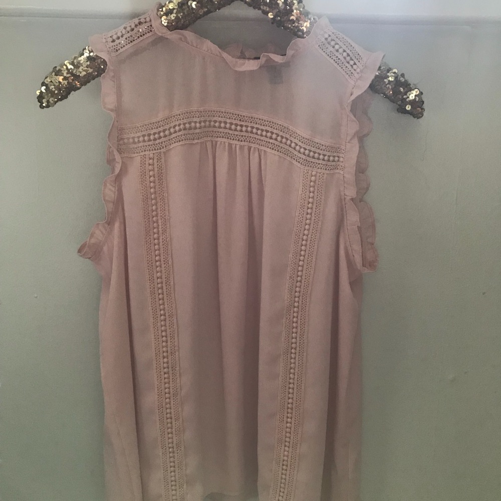 Pink Sleeveless Blouse